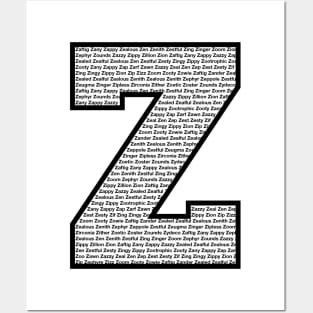 Z Black Posters and Art